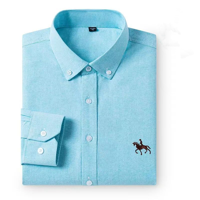 Oxford Cotton Casual Shirt Business - 100% bawełniane męskie koszule Oxford z