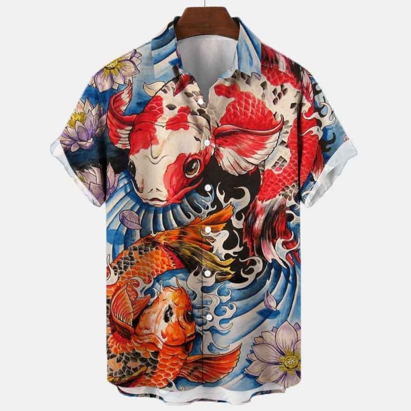 Letnia koszula hawajska z kwia – Vintage Hawaiian Floral Shirt recenzja i cena