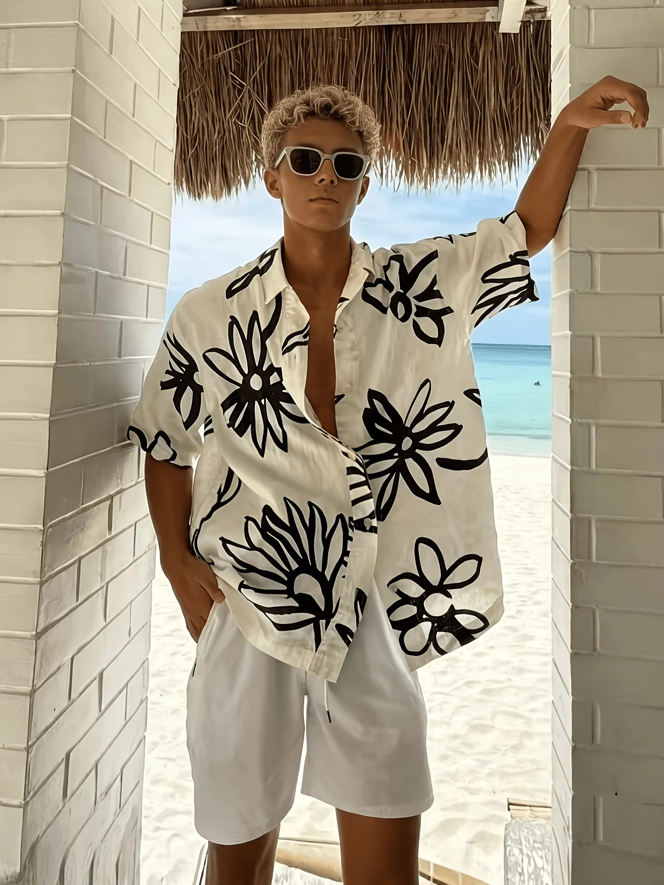 Męska koszula hawajska Aloha o – Vintage Hawaiian Floral Shirt recenzja i cena