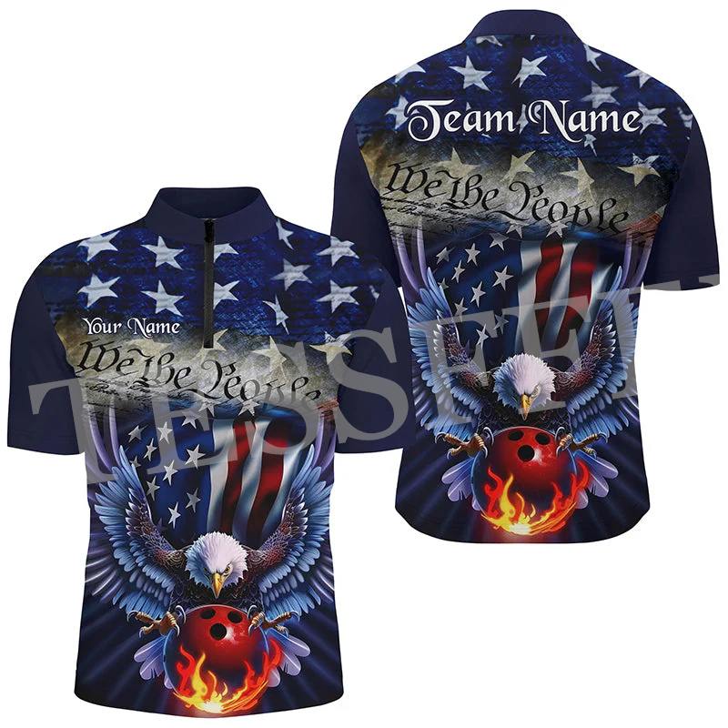 Custom Name Strike Bowling Fla – Short Sleeve Bowling Shirt Retro recenzja i cena