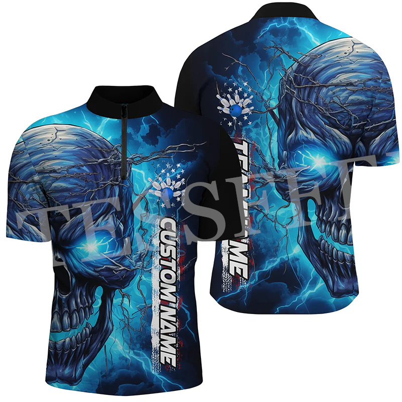 Custom Name Strike Bowling Fla – Short Sleeve Bowling Shirt Retro recenzja i cena