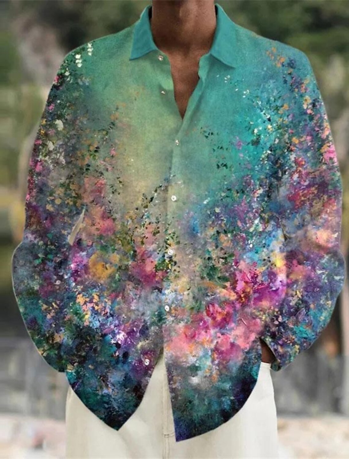 Koszula męska Lniana koszula K – Vintage Hawaiian Floral Shirt recenzja i cena