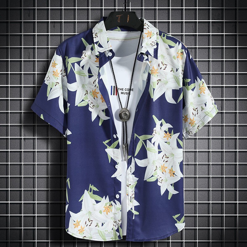 Hawajskie koszule plażowe Męsk – Vintage Hawaiian Floral Shirt recenzja i cena