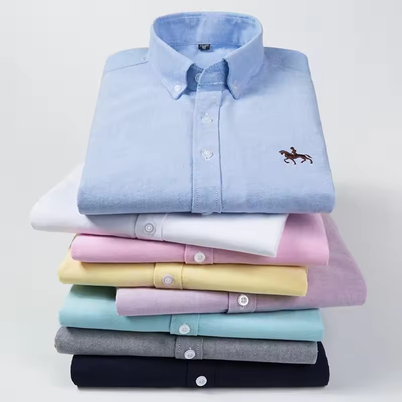 100% bawełniane męskie koszule – Oxford Cotton Casual Shirt Business recenzja i cena