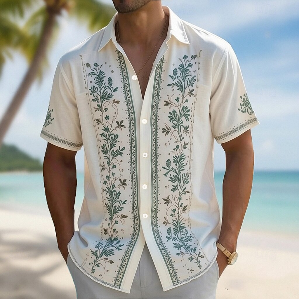 Męska koszula hawajska z kołni – Vintage Hawaiian Floral Shirt recenzja i cena