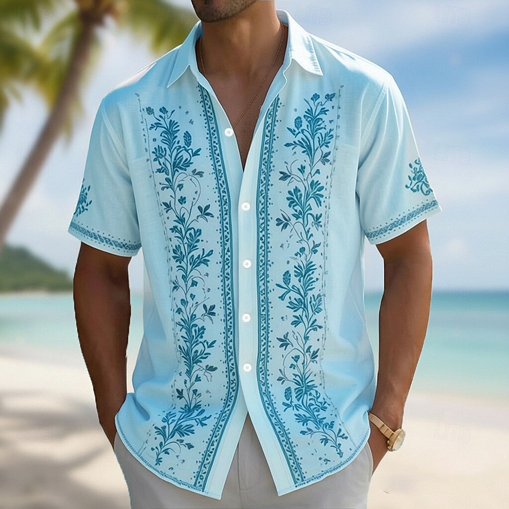 Męska koszula hawajska z kołni – Vintage Hawaiian Floral Shirt recenzja i cena