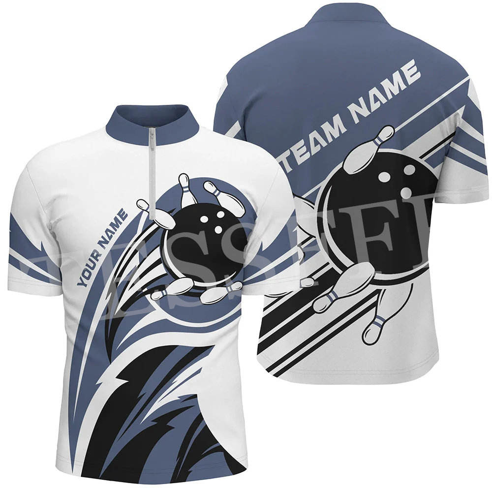 Custom Name Strike Bowling Fla – Short Sleeve Bowling Shirt Retro recenzja i cena