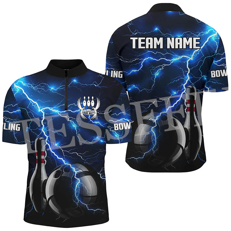 Custom Name Strike Bowling Fla – Short Sleeve Bowling Shirt Retro recenzja i cena