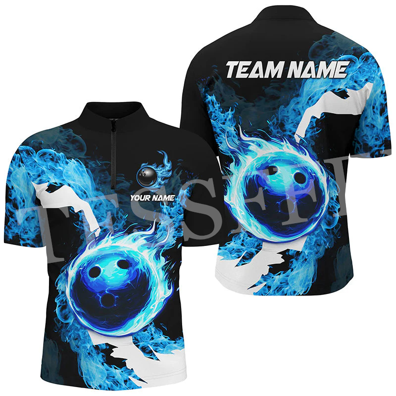 Custom Name Strike Bowling Fla – Short Sleeve Bowling Shirt Retro recenzja i cena